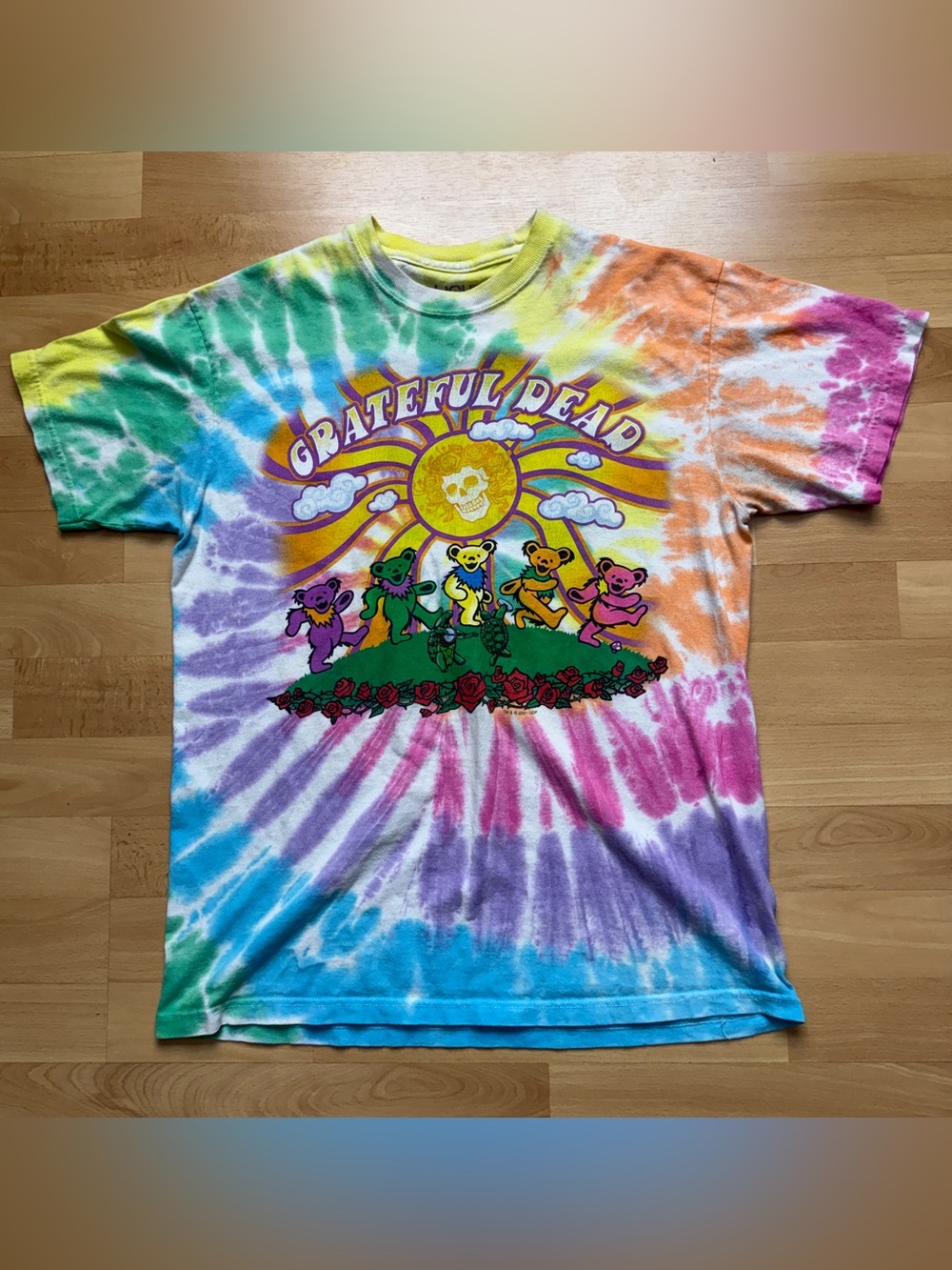 Grateful Dead Liquid Blue Tie Dye T-Shirt Men’s Size Medium